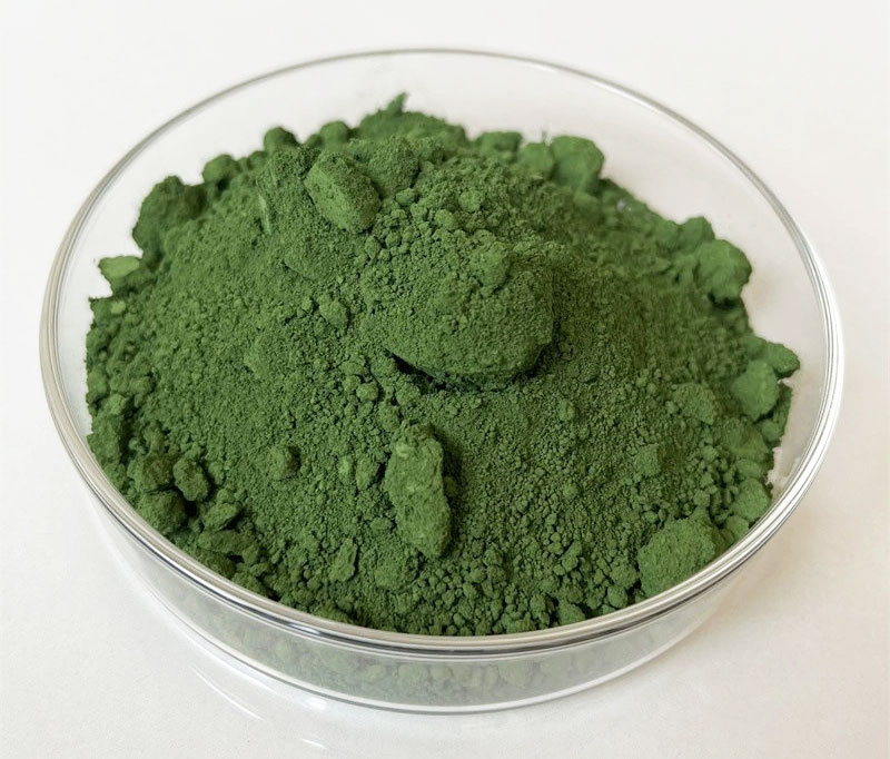 氧化鉻綠無機顏料色粉實拍圖