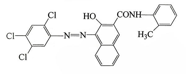 顏料紅112分子結構圖