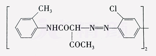 顏料黃14分子結構圖
