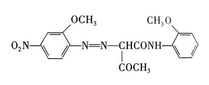 顏料黃74分子結構圖