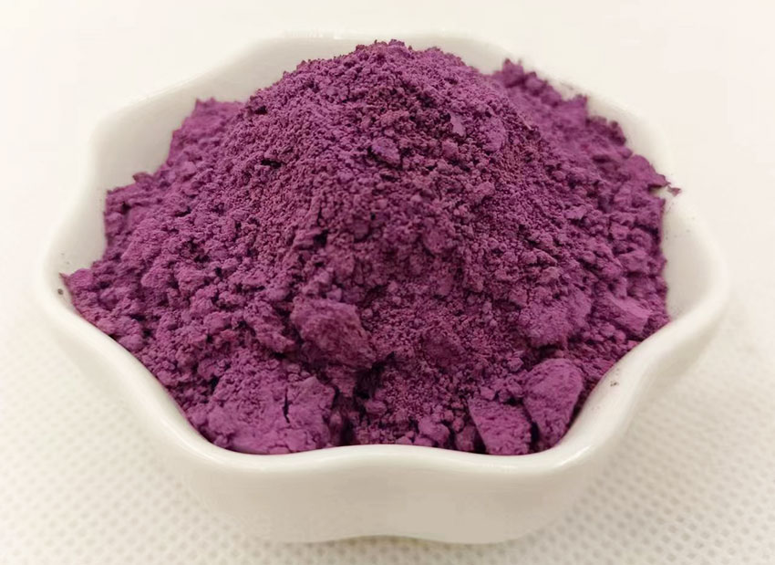 錳紫顏料色粉實拍圖