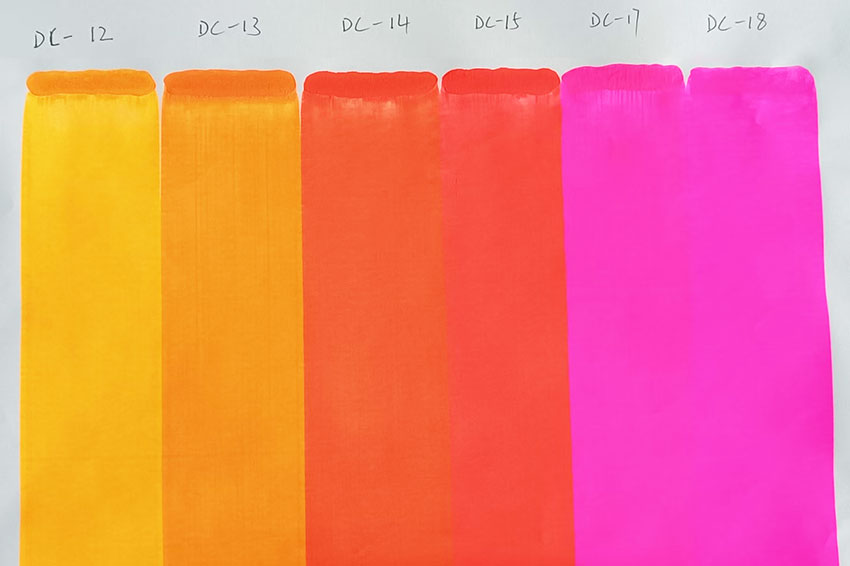 潤巴DC涂料油墨熒光顏料刮板色卡