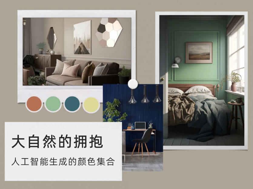 大自然的擁抱,人工智能生成的顏色集合