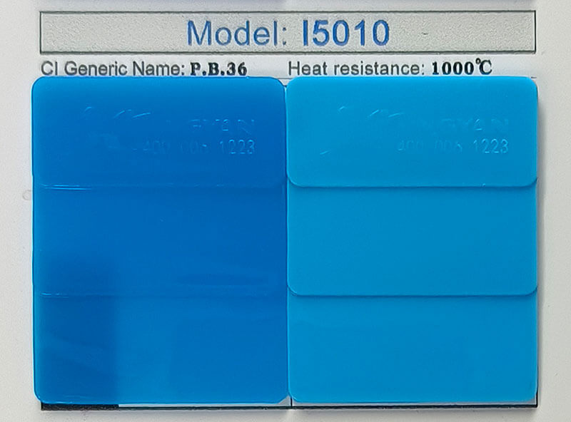 潤巴I5010高性能鈷鉻藍無機顏料色卡